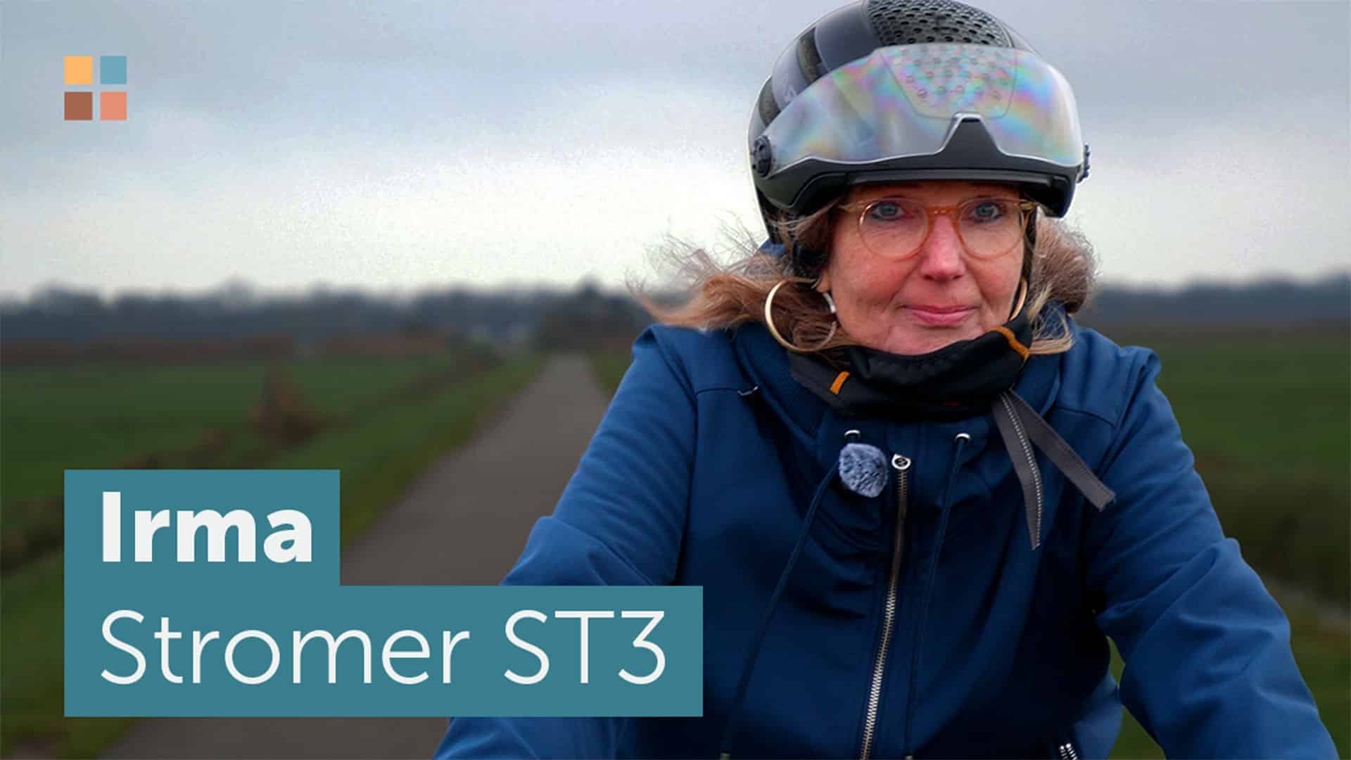 Irma op een Stromer ST3 van Hilversum naar Amsterdam